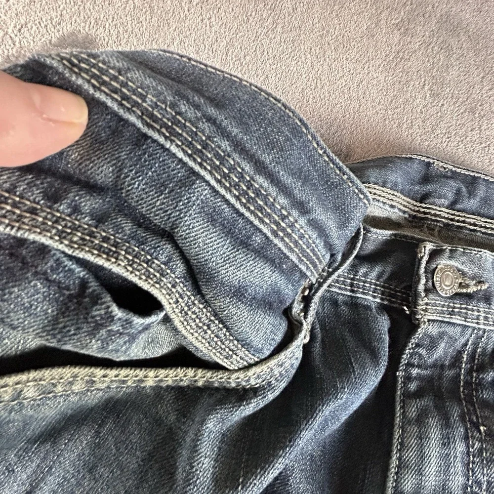 Vintage Y2K Levi's 514 Back Zipper Pockets Relaxed Fit Streetwear 2000s Jeans